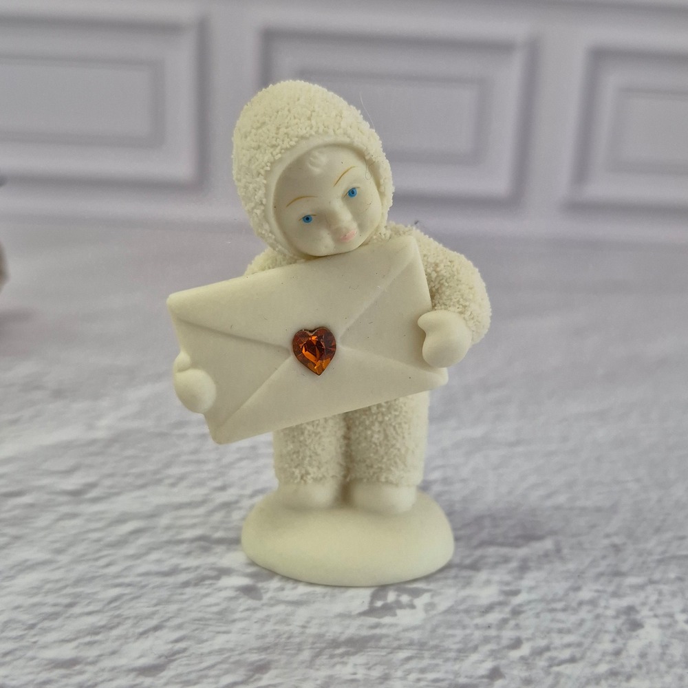 Department 56 Snowbabies Special Delivery Figurine November Topaz Birthstone